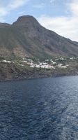 kleiner Ort auf Stromboli mit 30 Einwohnern