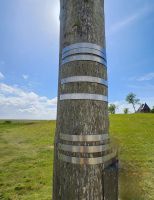 Hallig Hooge, Sturmfluten-Pfeiler