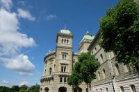 Das Bundeshaus von Hinten