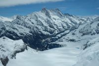 Blick auf die Berge vom Jungfraujoch