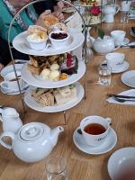 English Cream tea - im Orangerie-Cafe von Mount Edgcumbe 