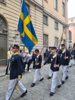 Stockholm - Wachablösung am Königlichen Schloss zum Nationalfeiertag am 6. Juni...