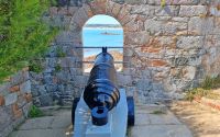 Kanone auf Elizabeth Castle