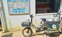 Feuerwehr und Notarzt-Fahrrad auf der autofreien Insel Sark