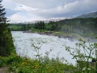 Laksforsen-Wasserfall 