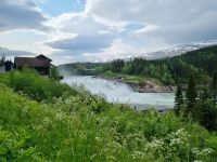 Laksforsen-Wasserfall