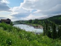 Laksforsen-Wasserfall 