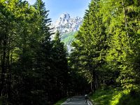 Wir starten unsere Auffahrt zum Vrsic Paß