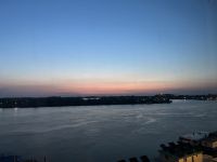 Sonnenaufgang, Tulcea, Rumänien