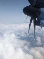 207. Blick auf den Pico beim Flug nach Terceira, Azoren