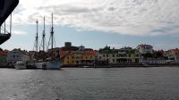 Insel Marstrand vom Festland aus gesehen