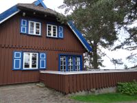 Kurische Nehrung, Nida, Thomas-Mann-Haus – auf der großen Terrasse fühlte sich die Familie wohl.