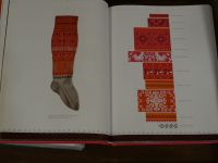  Koguva, Freilichtmuseum, Strickmuster für traditionelle Strümpfe