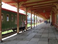 Haapsalu, der 200 m lange Bahnsteig