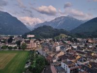 Interlaken - Ausblick von der Dachterrasse des Hotels 
