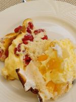 Aprikosen-Kirsch-Auflauf