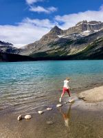 Am Bow See mit Bow Gletscher