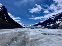 Auf dem Athabasca Gletscher mit dem Snowcoach