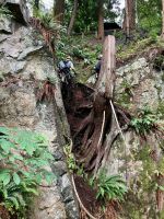 Arbeit auf dem Cliff Walk, North Vancouver