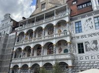 Restaurierte Fassaden im schlosshof