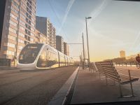 Lüttich  - moderne Straßenbahn