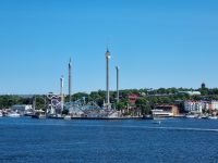 Blick von der Insel Södermalm zur Insel Djurgården (Gröna Lund) 