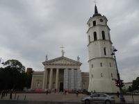 Vilnius, Kathedral-Basilika mit Glockenturm...