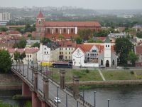 Kaunas, Altstadt mit Memelbrücke