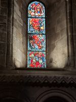 Geschichte des Heiligen Olaf im Olafsfenster des Nidarosdomes 