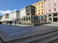 Seemannsdenkmal am Eingang zum Zentrum Bergens 