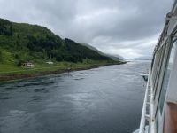 Wir durchfahren die Meeresenge Raftsundet 