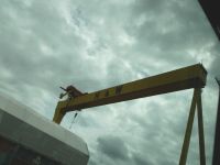 Harland & Wolff-Kran aus dem Hause Krupp. Ist es Goliath oder Samson? 