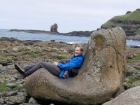 Lesesessel, dummerweise kein Buch zur Hand