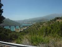 Eine wunderbare Farbe hatte der Stausee in den Alpujarras