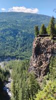 Wells Gray Provincial Park, Aussichtsplattform am Spahat Falls