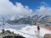 283 Zermatt - auf dem Kleinen Matterhorn - Blick nach Italien