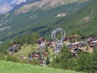 301 Zermatt - Wanderung von Furi nach Zermatt - Blick auf Zermatt