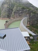 361 Fahrt über den Grimselpass - Stopp am Grimselhospiz Staumauern