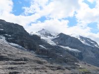 426 Ausflug zum Jungfraujoch Jungfraubahn - Station Eigergletscher - Blick zur Jungfrau und zum Silberhorn