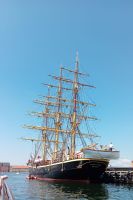 Segelschieff im Kanal