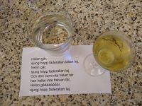 Singen und Aquavit trinken 