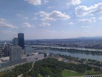 Blick vom Donautum auf die Stadt, Wien