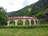 Kreisviadukt, Brusio, Schweiz
