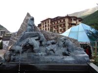 Murmeltierbrunnen und Matterhorn Museum 