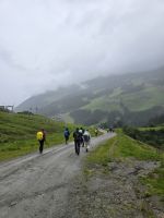 Abstieg nach Hochfügen - hinein in den Nebel