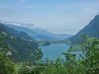 Blick zum Lungernsee bzw. Pilatus 