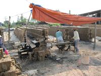 Ziegelei im Mekong Delta