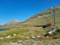 Bernina-Pass (Lago Bianco = Weißer See)