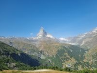 Fahrt zum Gornergrat mit Blick zum Matterhorn
