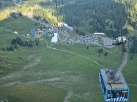 Fahrt mit der Säntis-Schwebebahn zurück zur Schwägalp...